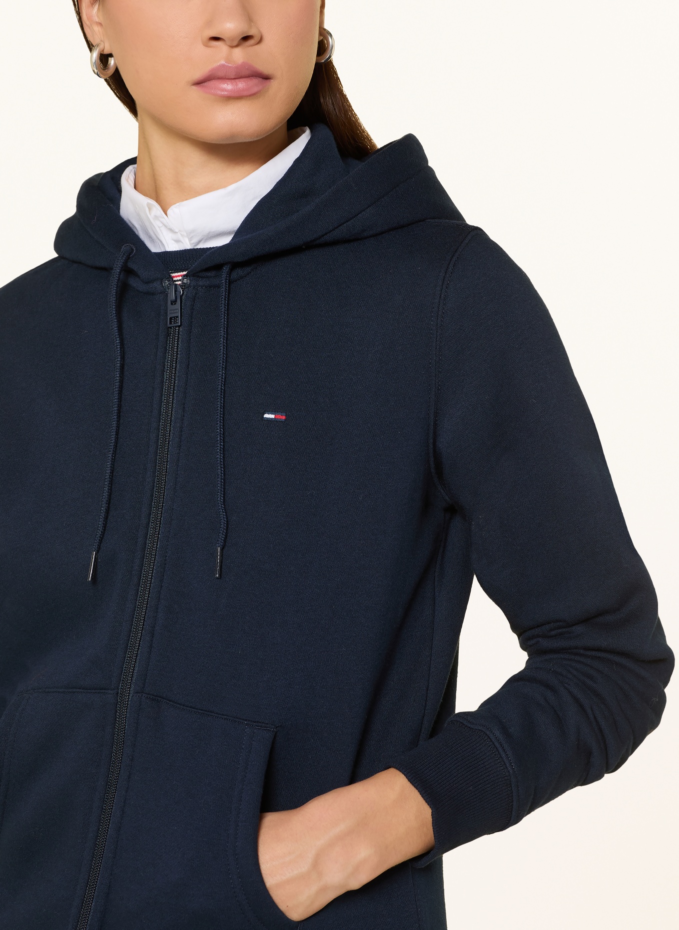TOMMY JEANS Sweatjacke: DUNKELBLAU