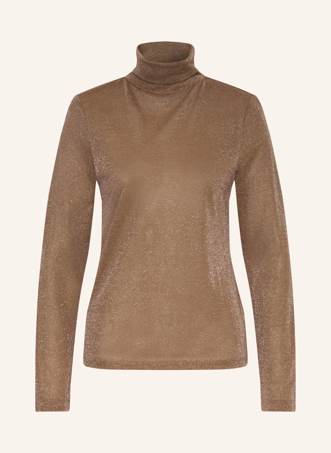 DRYKORN Rollkragenshirt ZERAFNE mit Glitzergarn: TAUPE