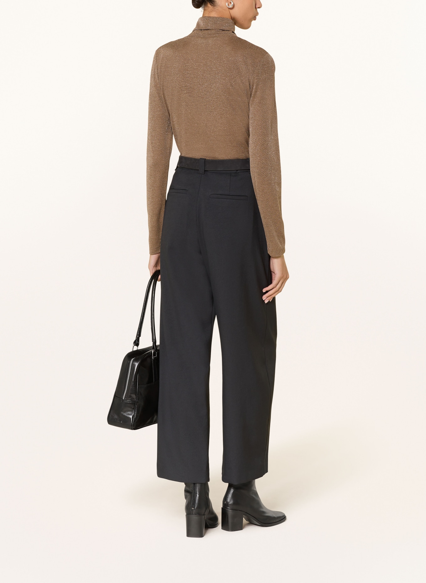 DRYKORN Rollkragenshirt ZERAFNE mit Glitzergarn: TAUPE