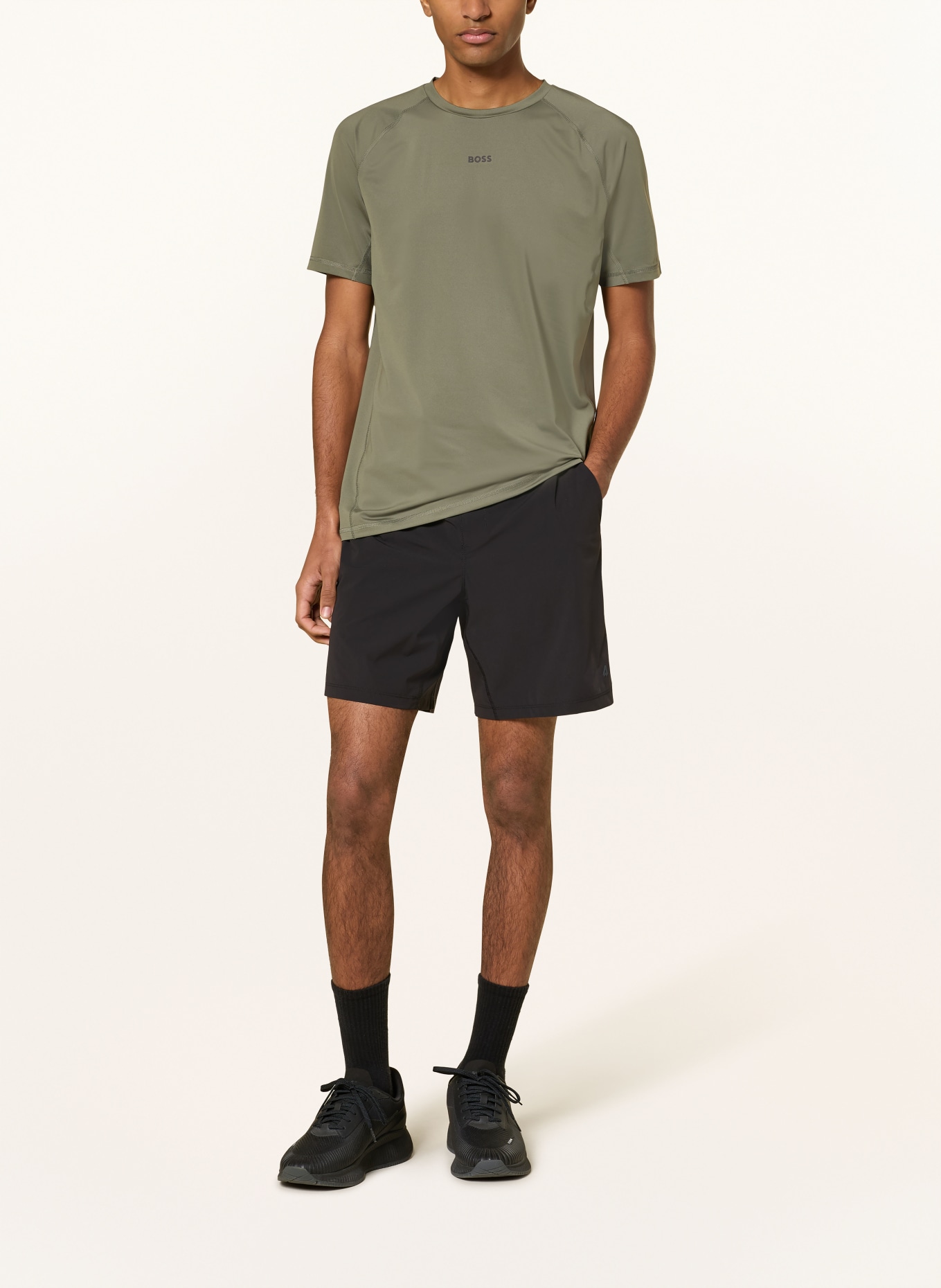 BOSS T-Shirt ACTIVE: OLIV