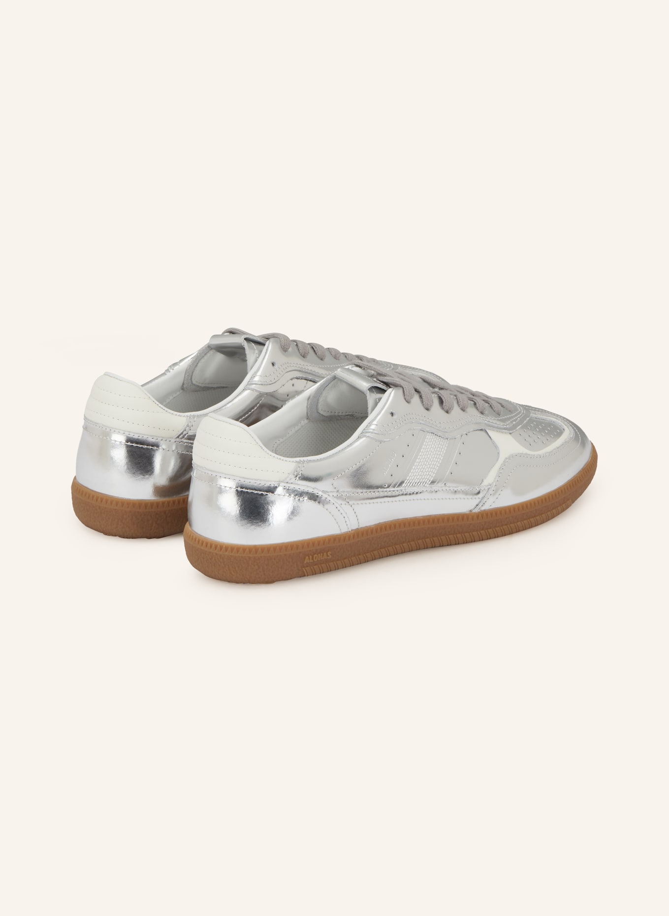 ALOHAS Sneaker TB.490: SILBER / CREME