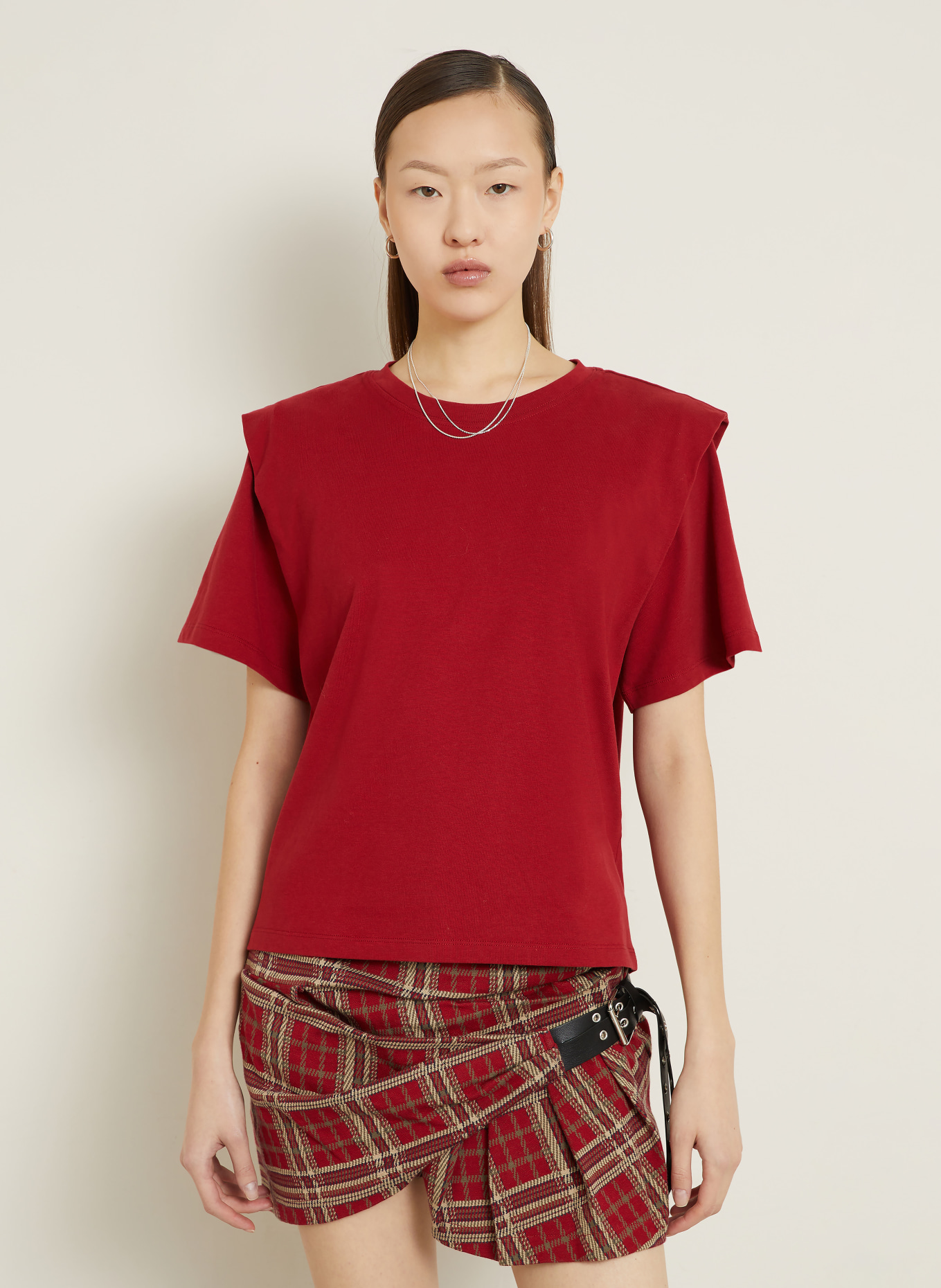 ISABEL MARANT T-Shirt ZELITOS: DUNKELROT