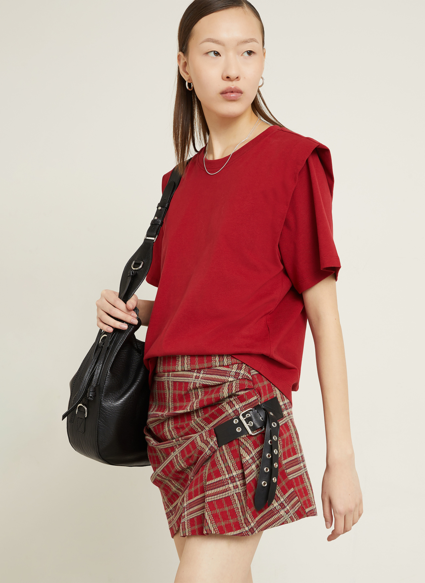 ISABEL MARANT T-Shirt ZELITOS: DUNKELROT