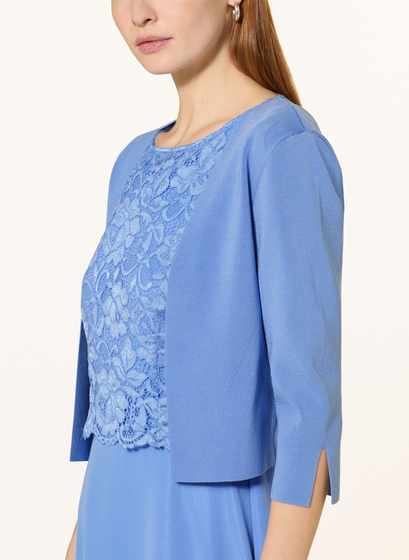 Vera Mont Bolero with 3/4 sleeves: LIGHT BLUE