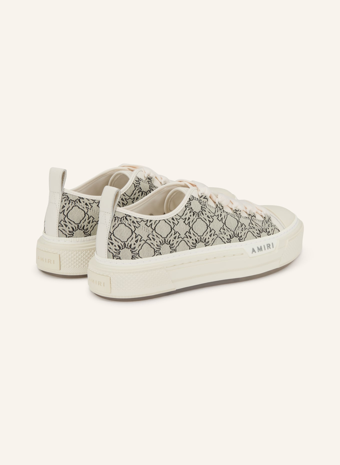 AMIRI Sneaker MA QUAD JACQUARD COURT LOW: WEISS / GRAU
