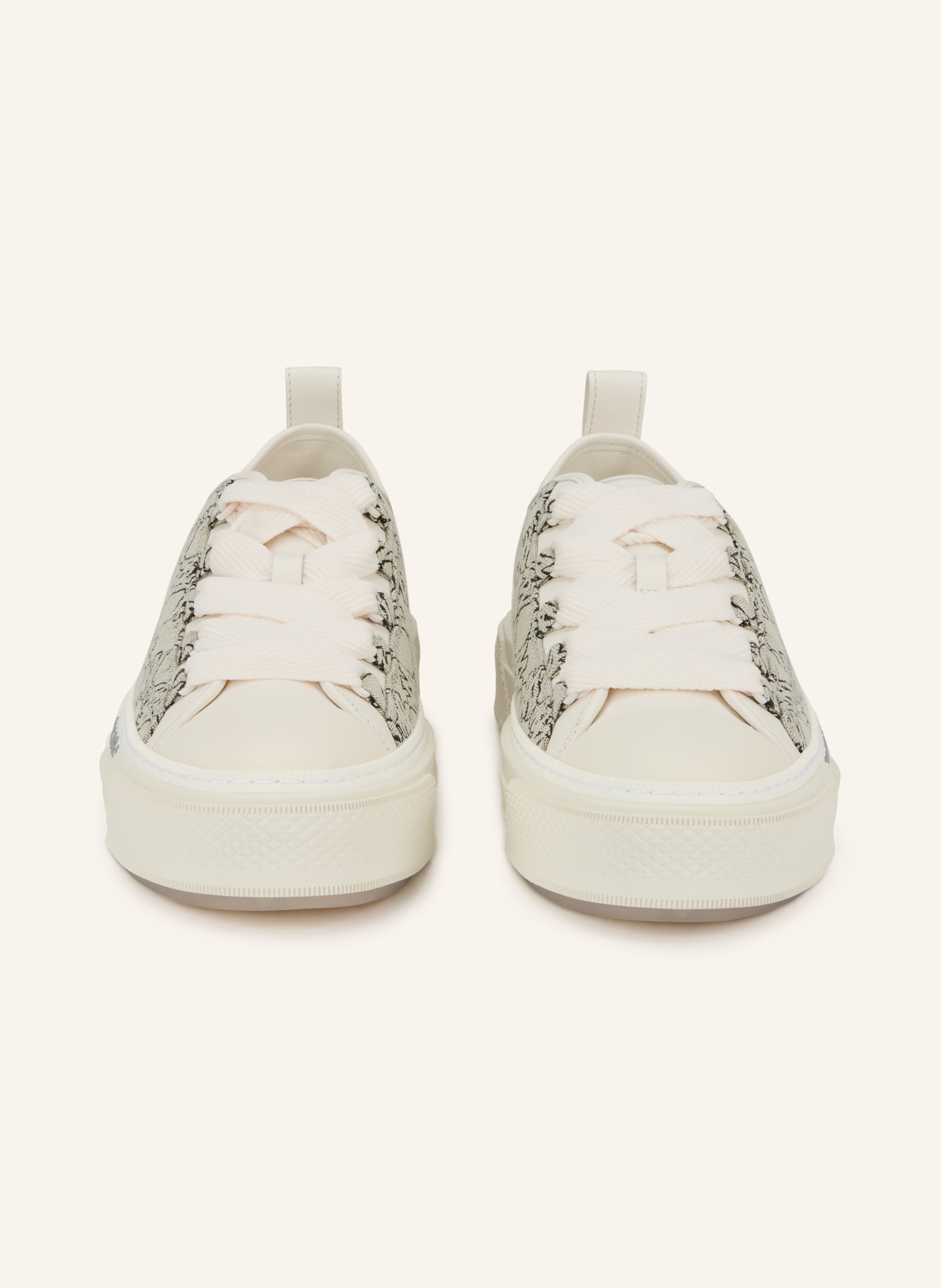 AMIRI Sneaker MA QUAD JACQUARD COURT LOW: WEISS / GRAU