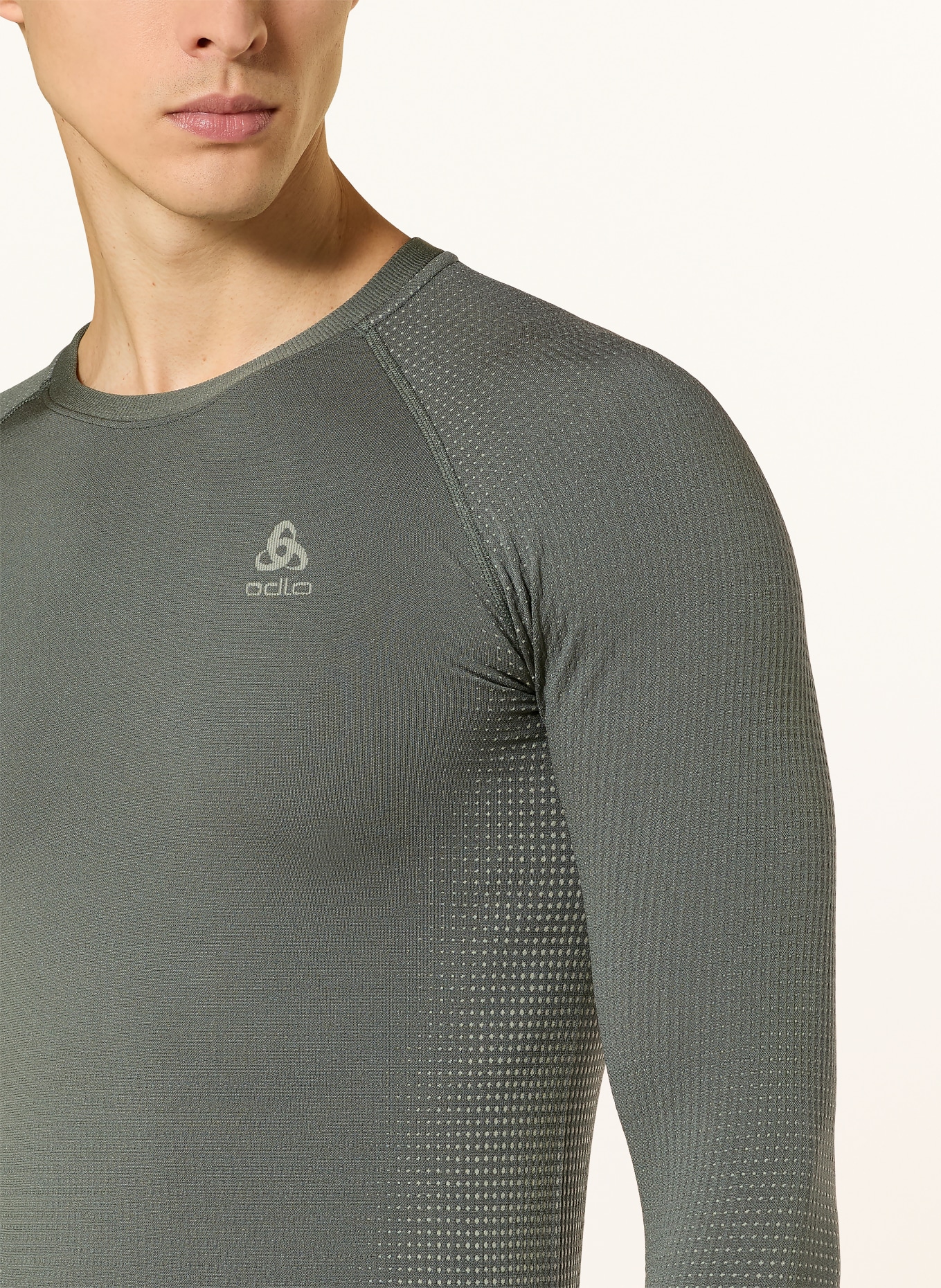 odlo Funktionswäsche-Shirt PERFORMANCE WARM ECO: GRÜN