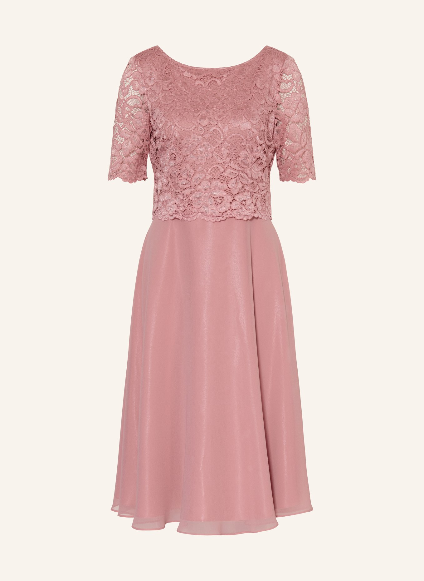 Vera Mont koktejlové šaty: STARORŮŽOVÁ