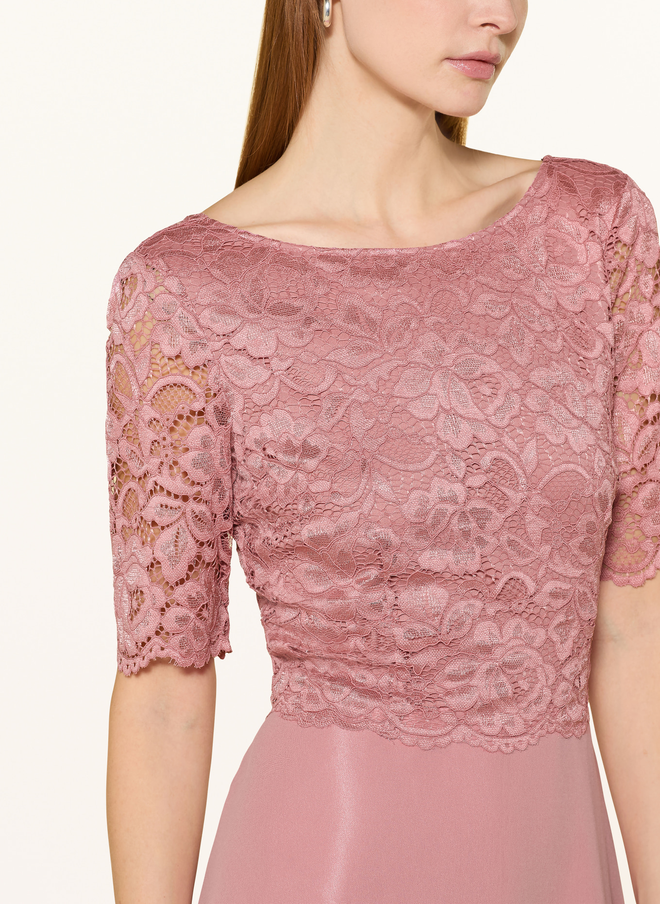 Vera Mont koktejlové šaty: STARORŮŽOVÁ