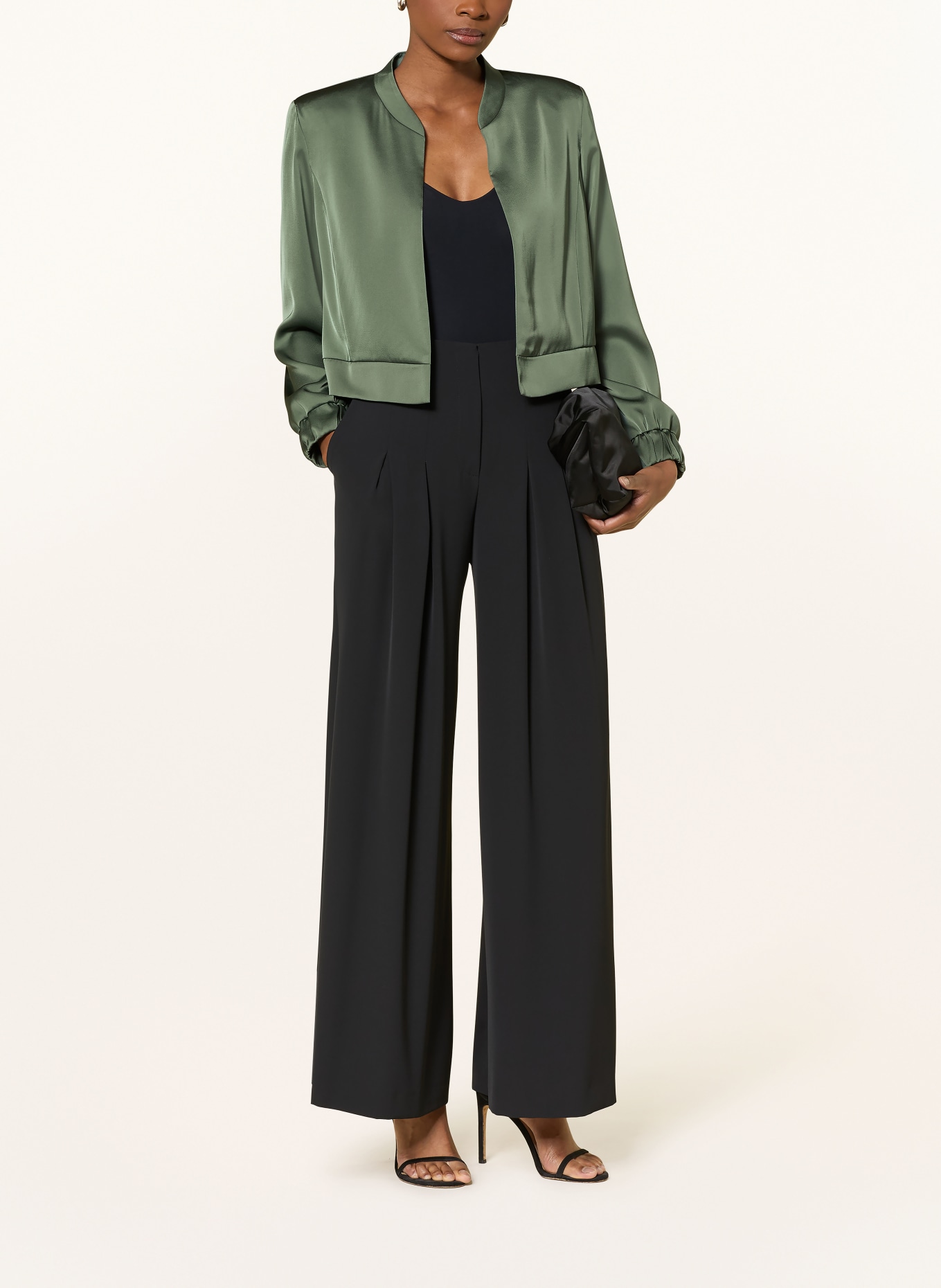 V by Vera Mont Satynowy bolerko: ZIELONY