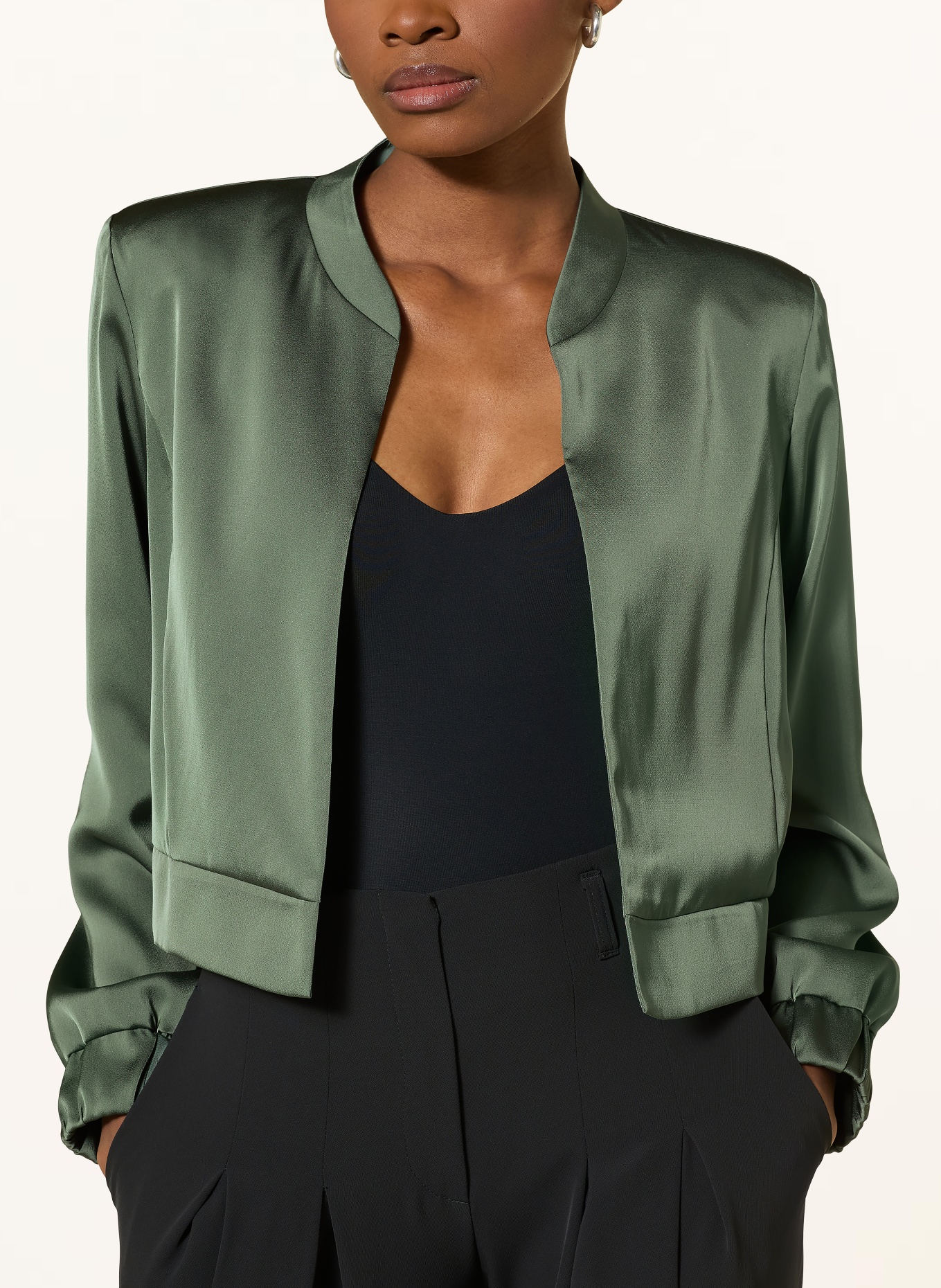 V by Vera Mont Satynowy bolerko: ZIELONY