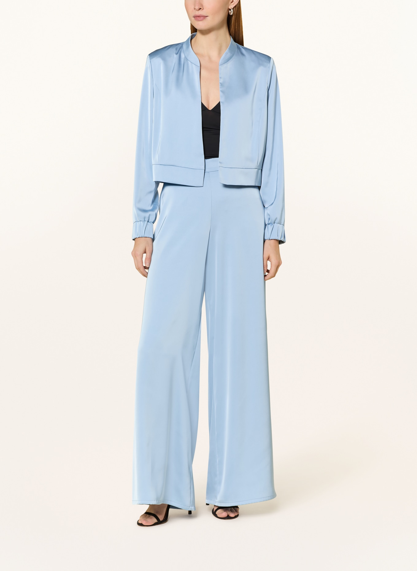 V by Vera Mont Satinbolero: HELLBLAU