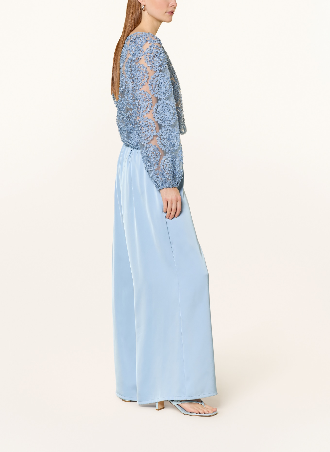 V by Vera Mont Satinhose: HELLBLAU