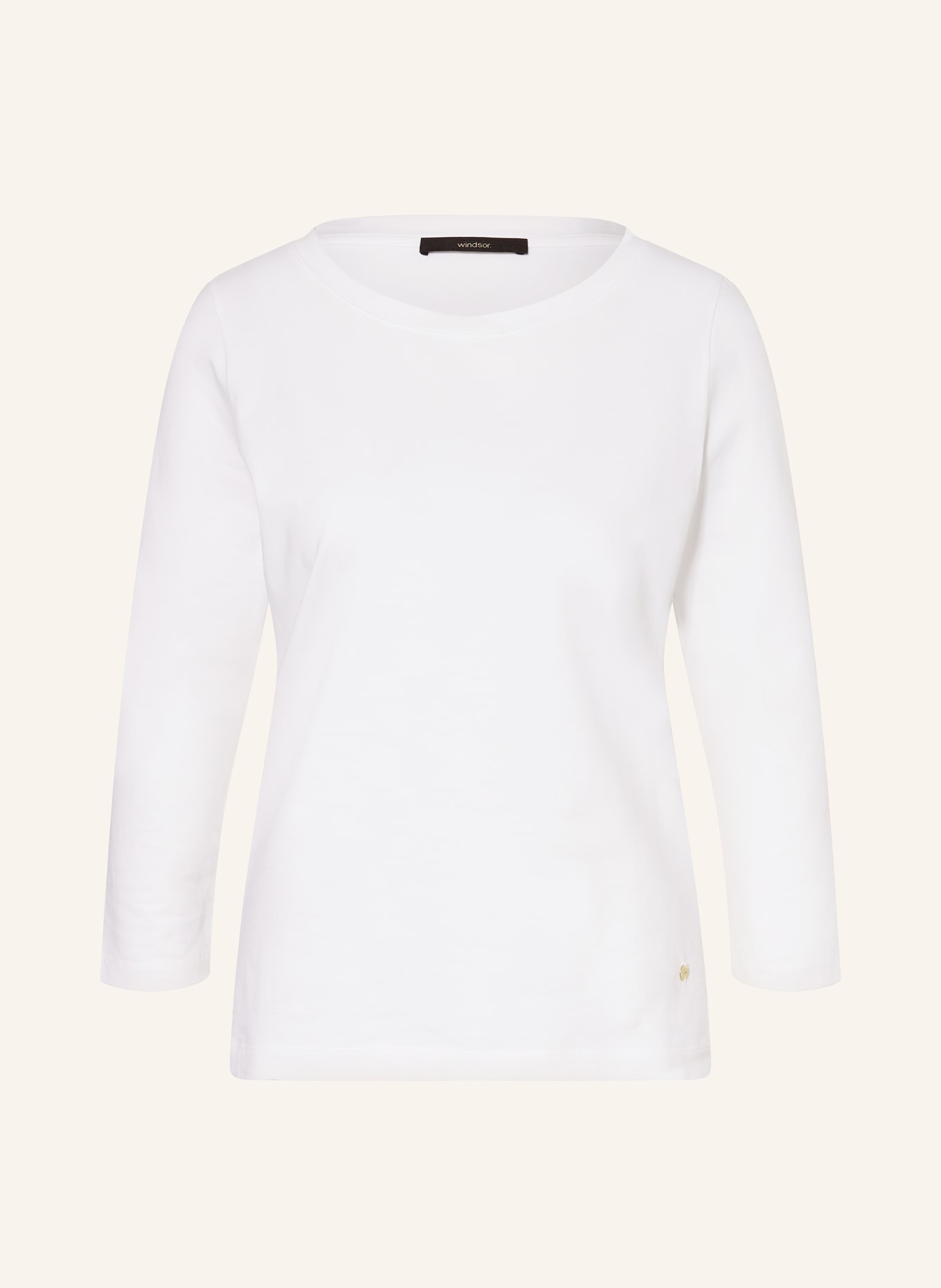 windsor. Shirt mit 3/4-Arm: WEISS