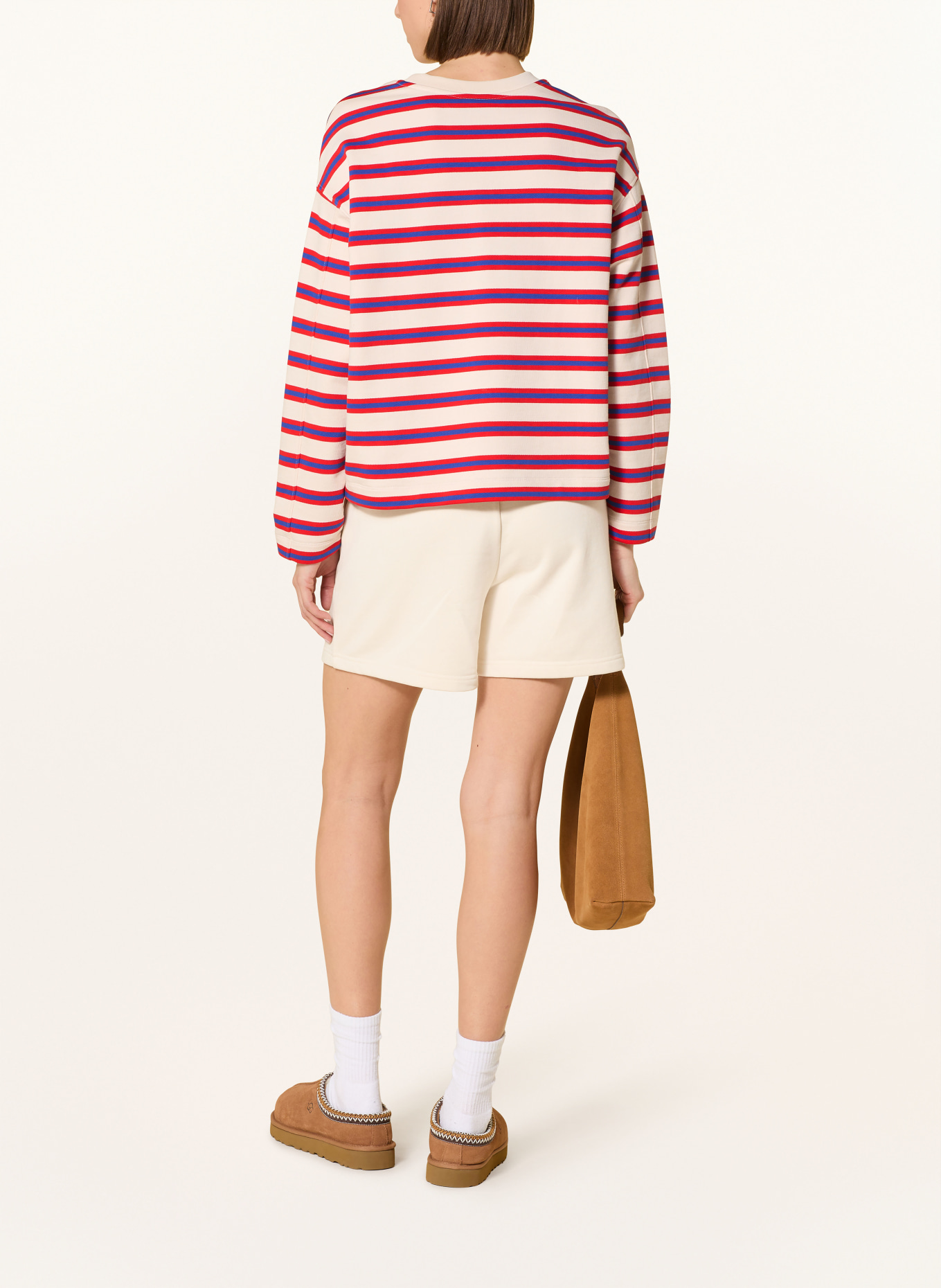 ARMEDANGELS Sweatshirt FRANKAA MAARLEN: CREME / ROT / BLAU