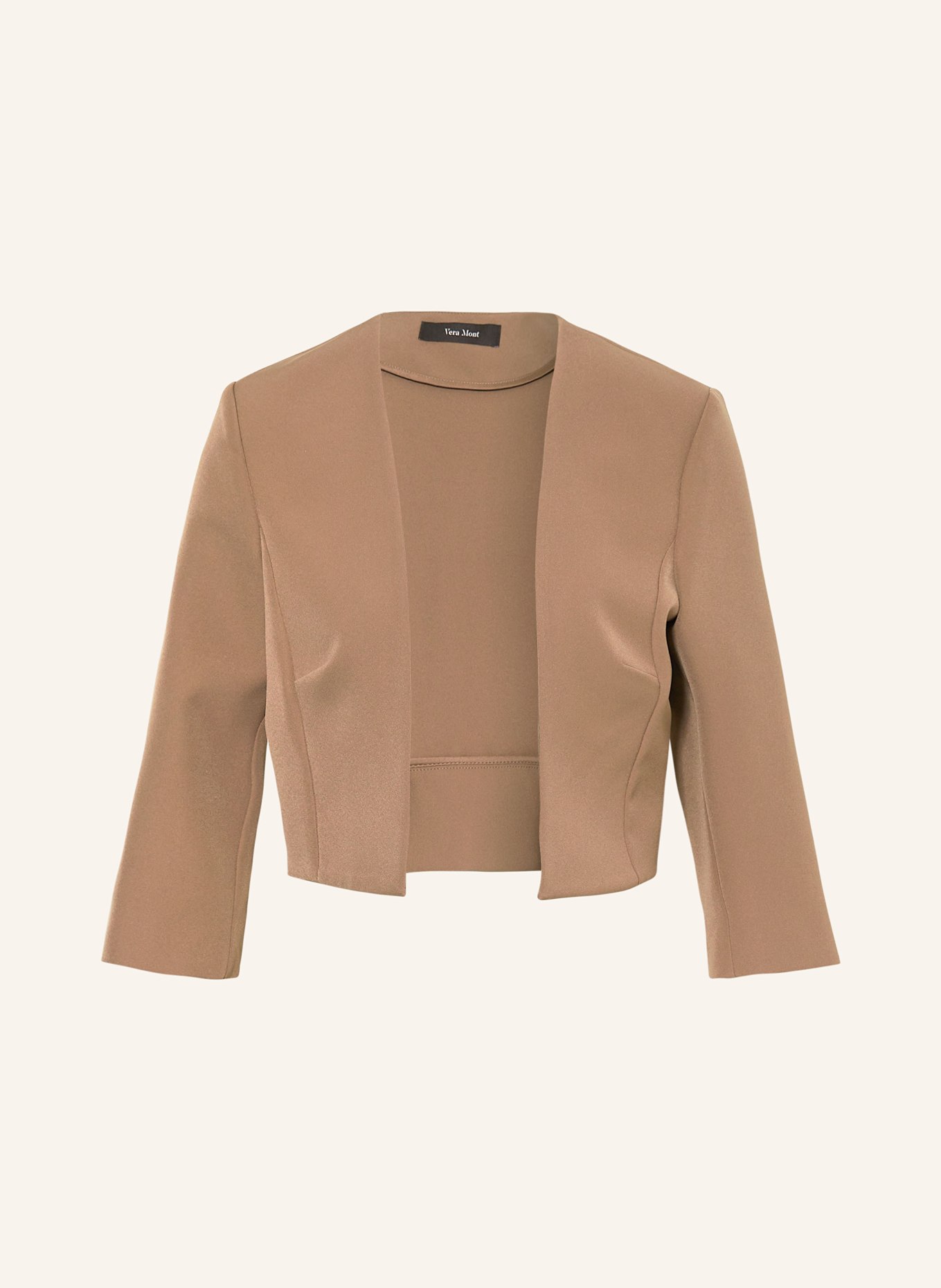 Vera Mont Bolero mit 3/4-Arm: BRAUN
