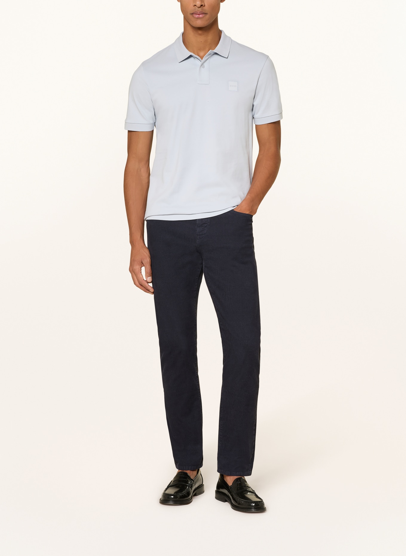 BOSS Jersey-Poloshirt PASSENGER: HELLGRAU