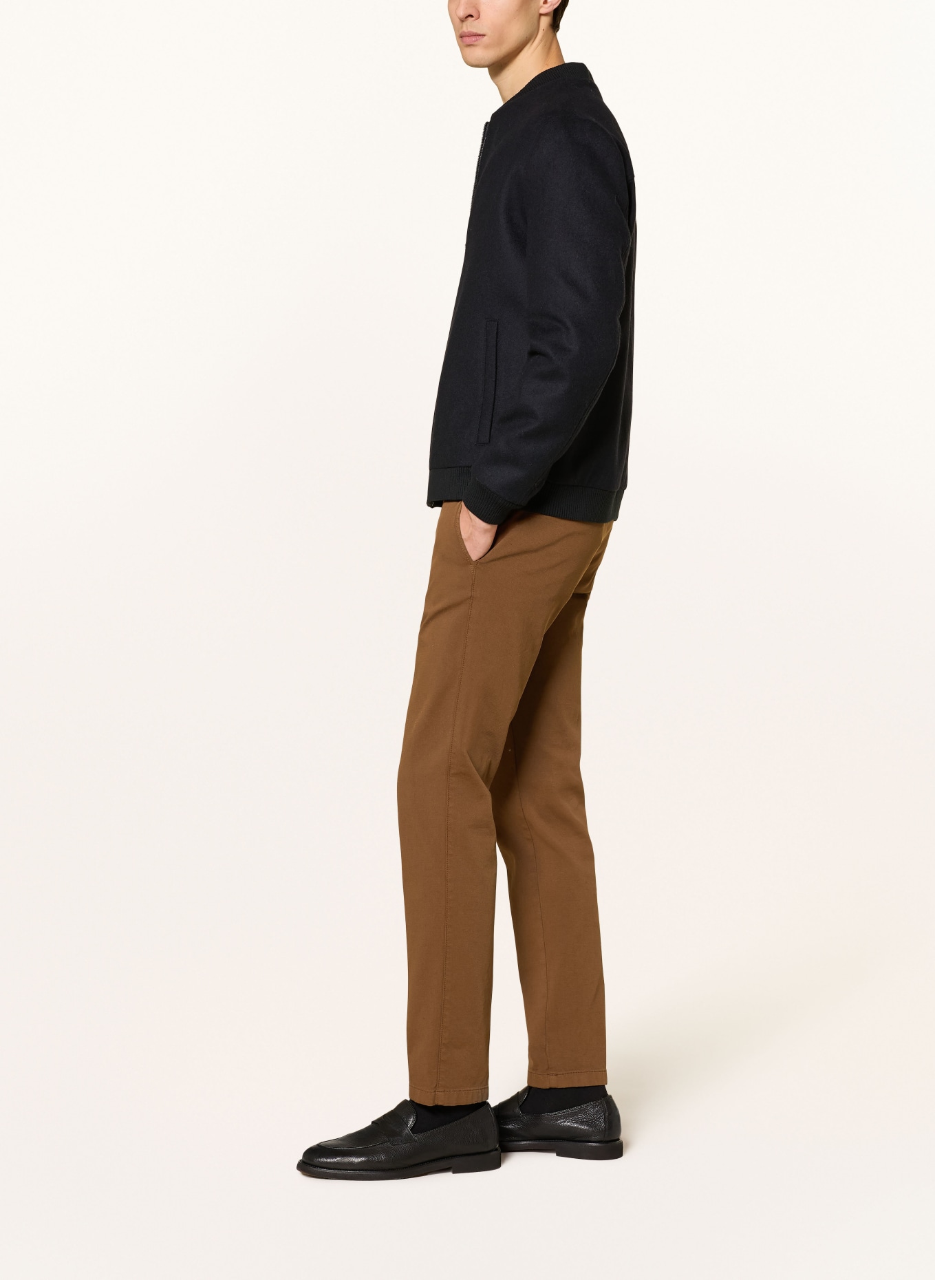 HILTL Chino Slim Fit: COGNAC