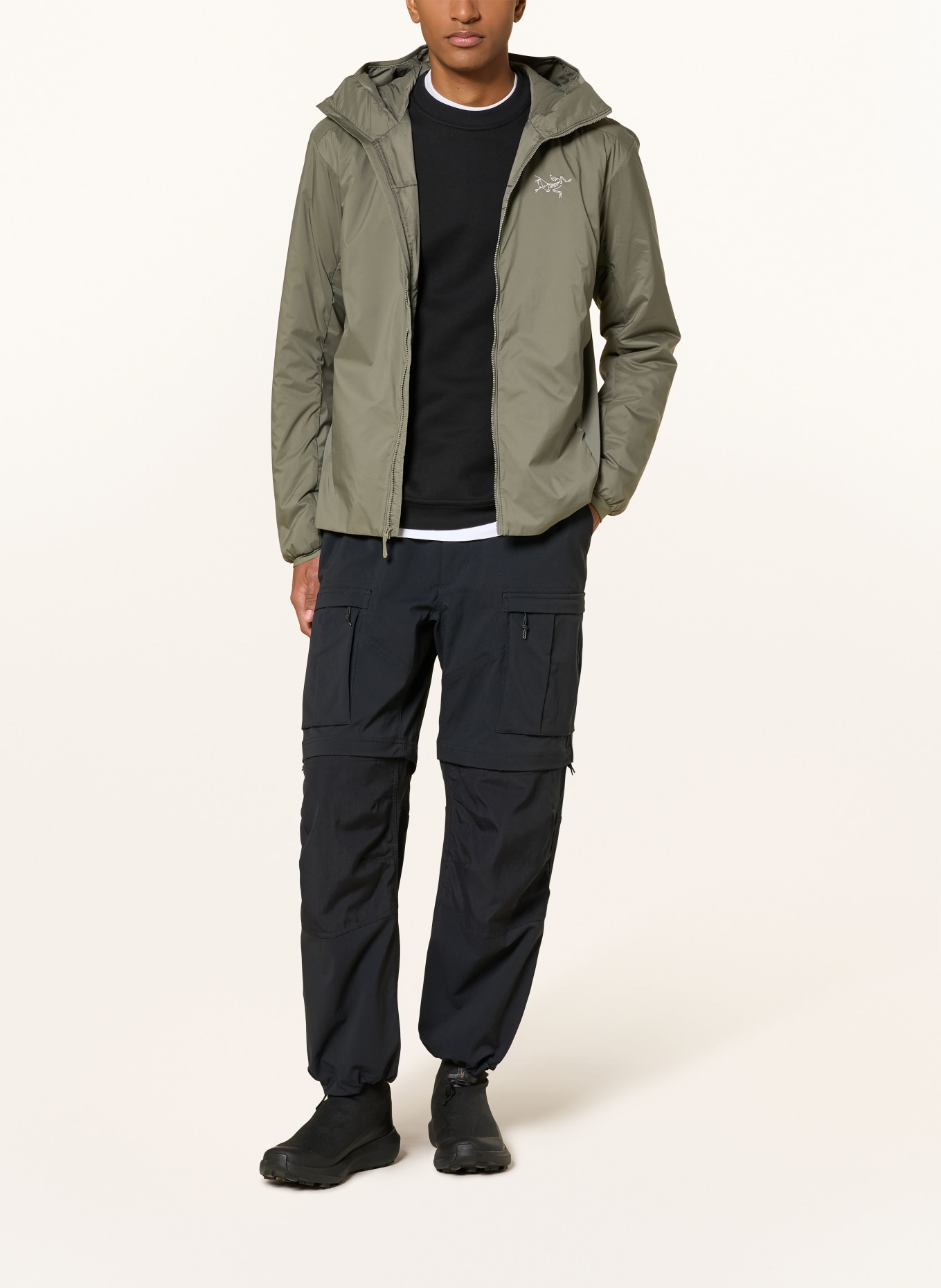 ARC'TERYX Funktionsjacke ATOM HOODY: KHAKI