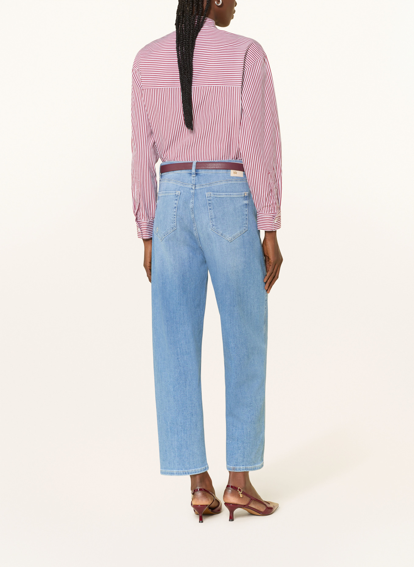 RAFFAELLO ROSSI Džíny Barrel HANNI: 830 Grau Blau