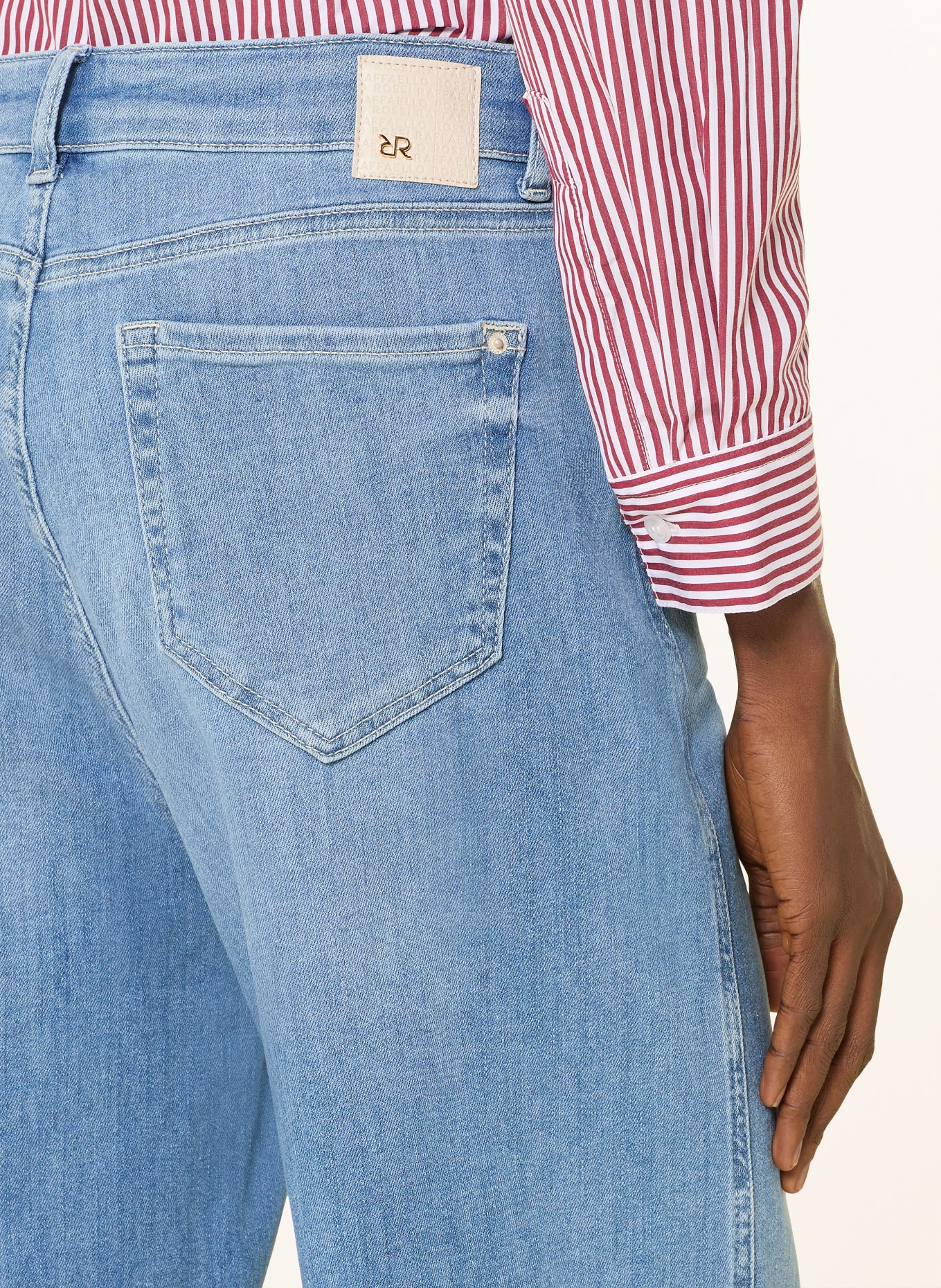 RAFFAELLO ROSSI Džíny Barrel HANNI: 830 Grau Blau