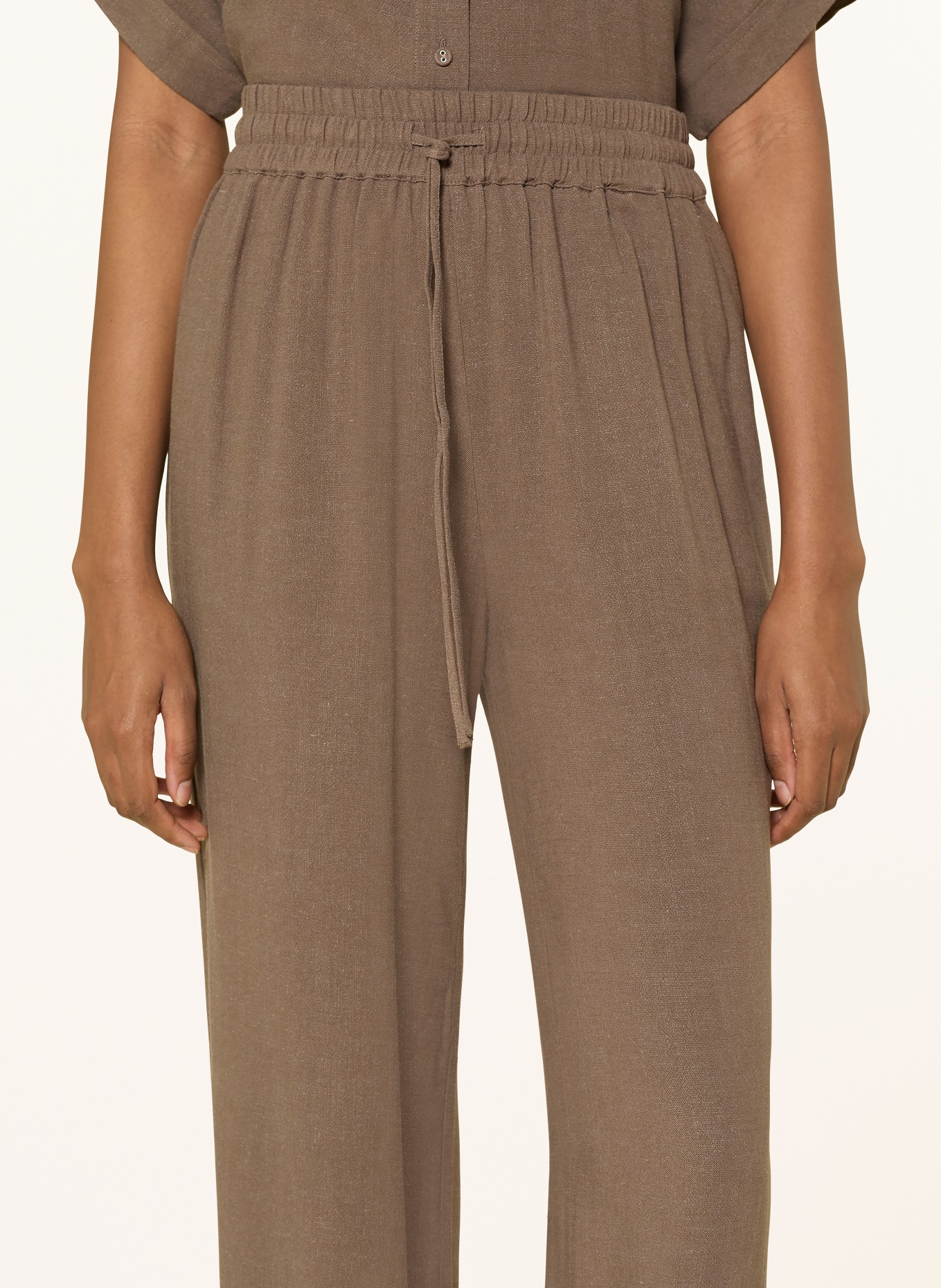 SELECTED Femme Marlenehose: BRAUN