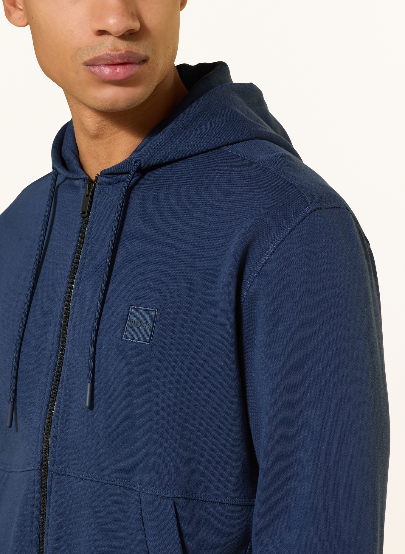 BOSS Sweatjacke ZETALKY: DUNKELBLAU