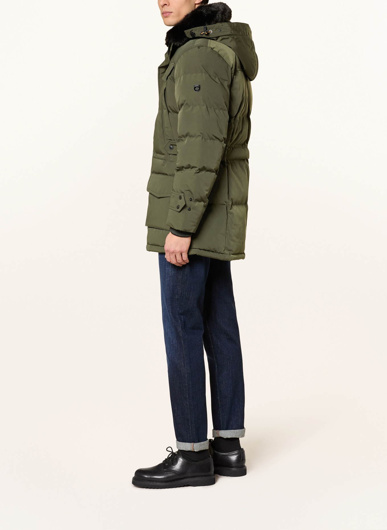 WELLENSTEYN Parka SEAMASTER: DUNKELOLIV