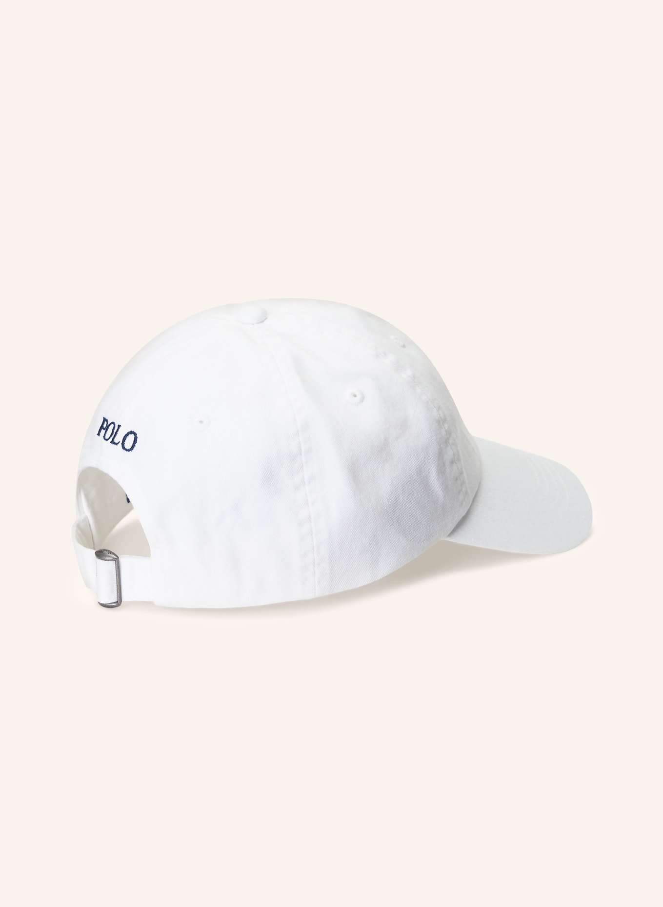 POLO RALPH LAUREN Cap: WEISS / DUNKELBLAU