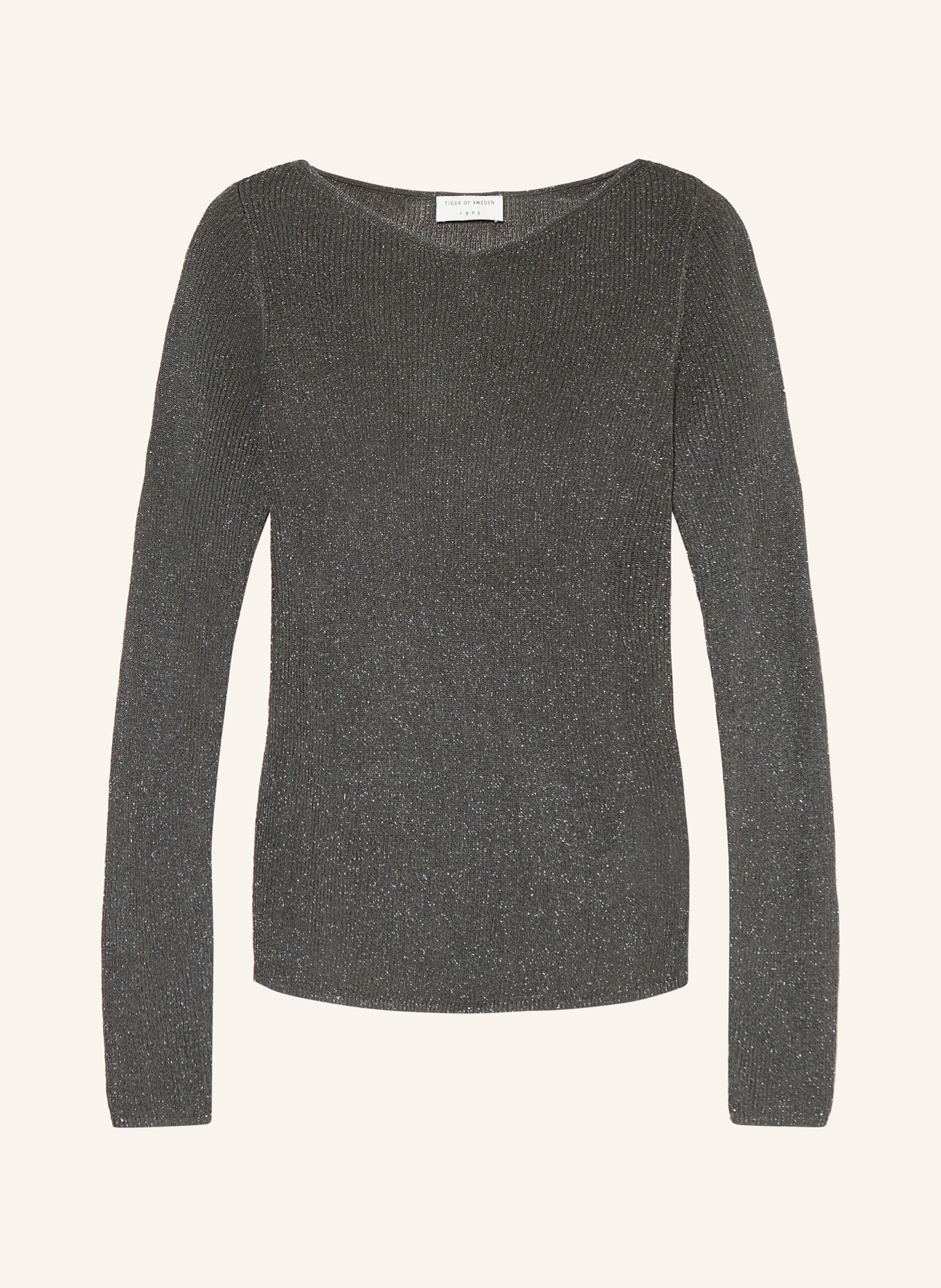 TIGER OF SWEDEN Pullover ALIIANNA mit Glitzergarn: PETROL