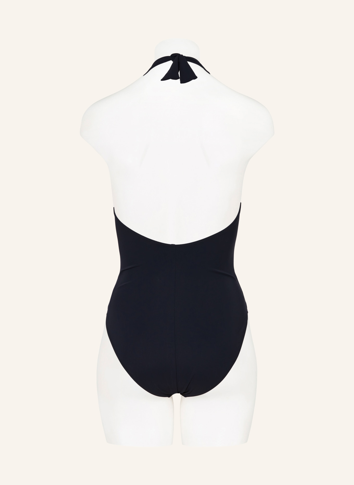 MARYAN MEHLHORN HONESTY halter neck swimsuit: DARK BLUE