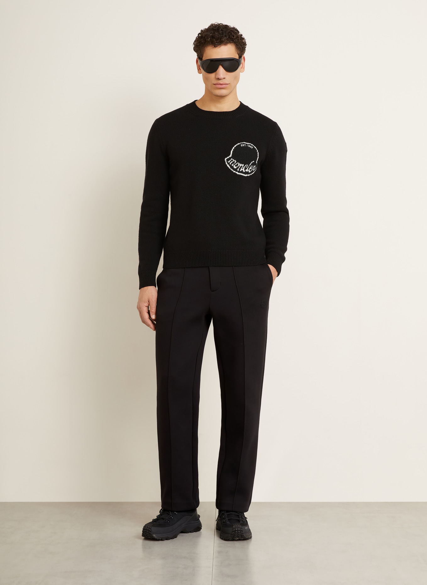 MONCLER sweatpants: BLACK