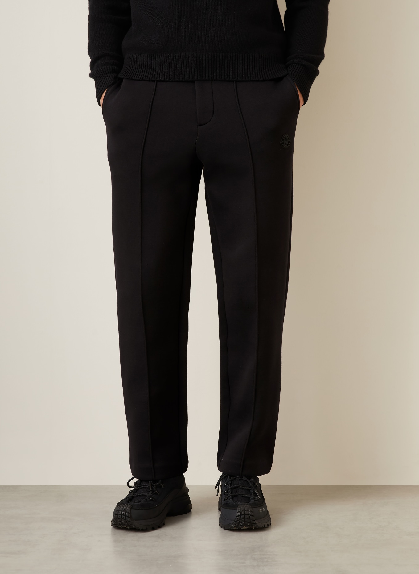 MONCLER sweatpants: BLACK