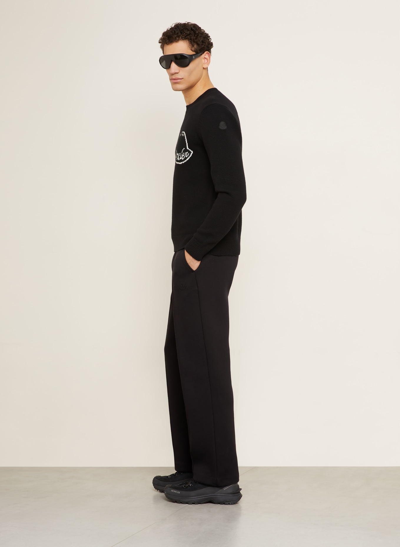 MONCLER sweatpants: BLACK