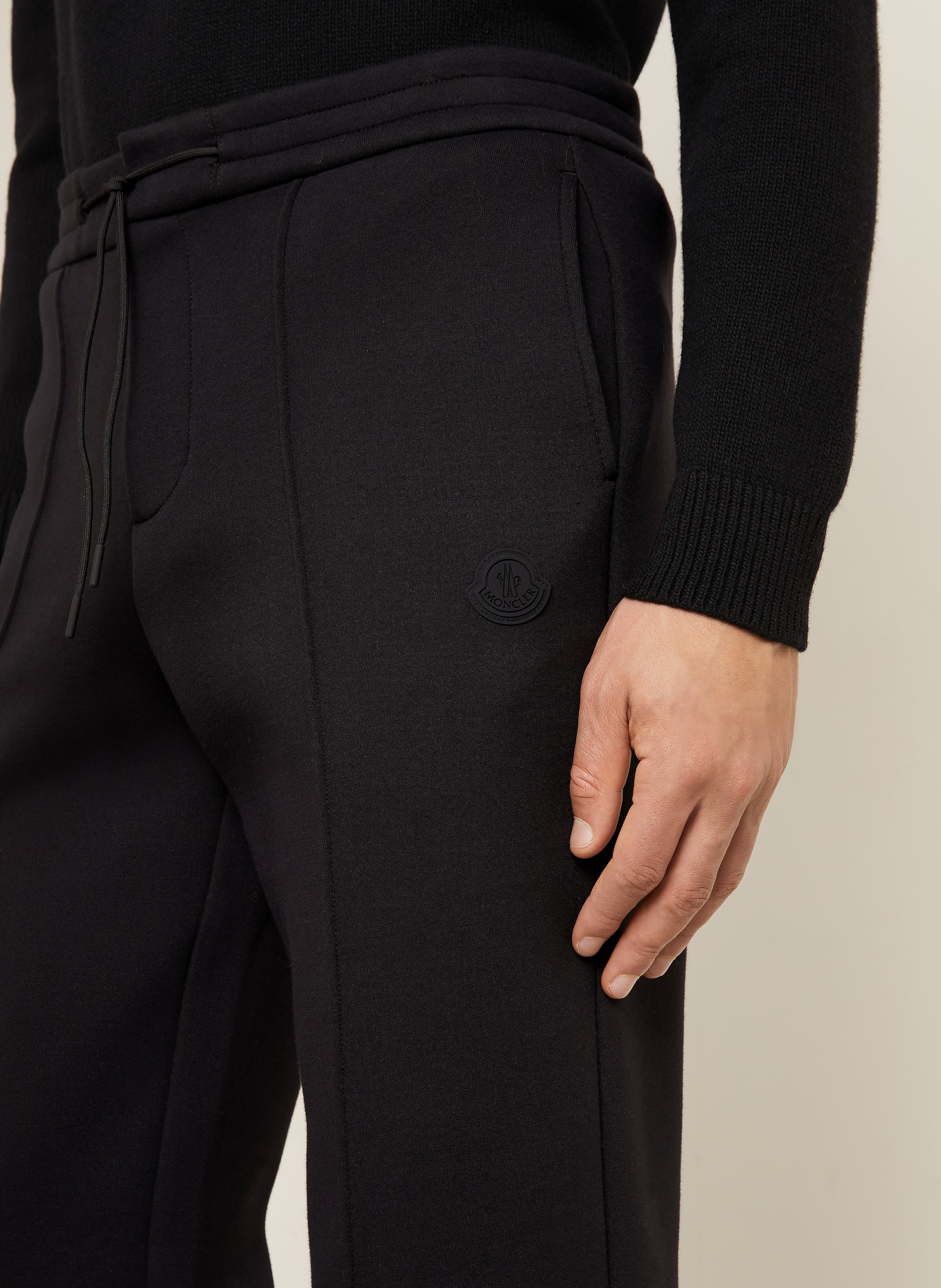 MONCLER sweatpants: BLACK