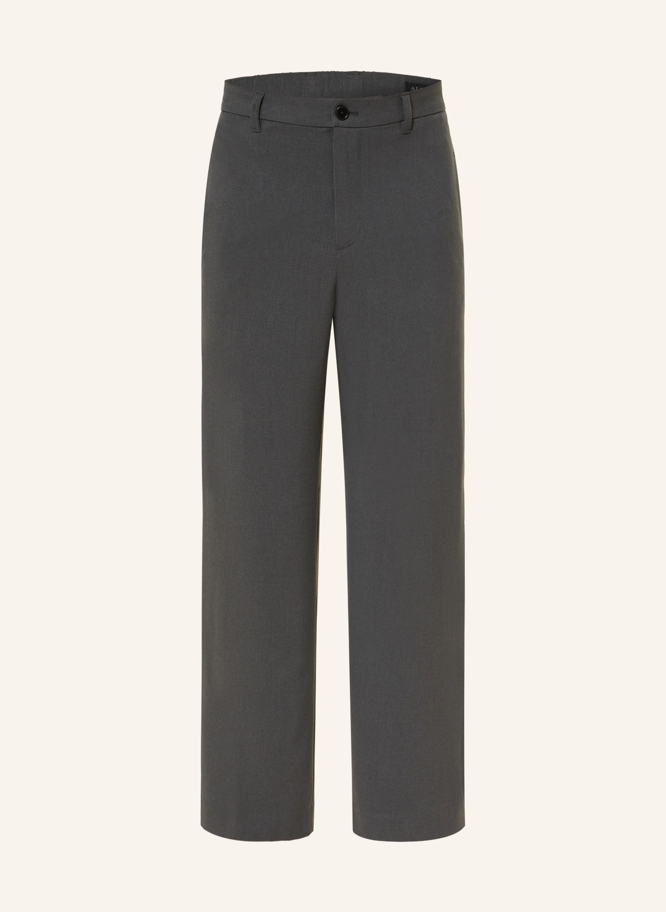 ALLSAINTS Chino HALLA Relaxed Wide Fit: DUNKELGRAU