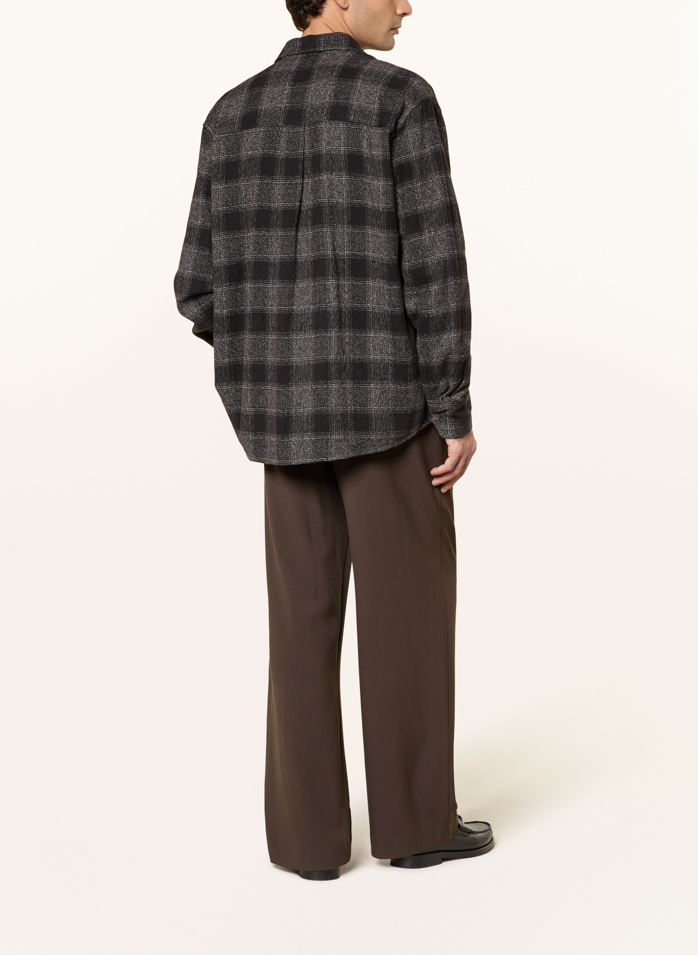 ALLSAINTS Chino HALLA Relaxed Wide Fit: DUNKELBRAUN