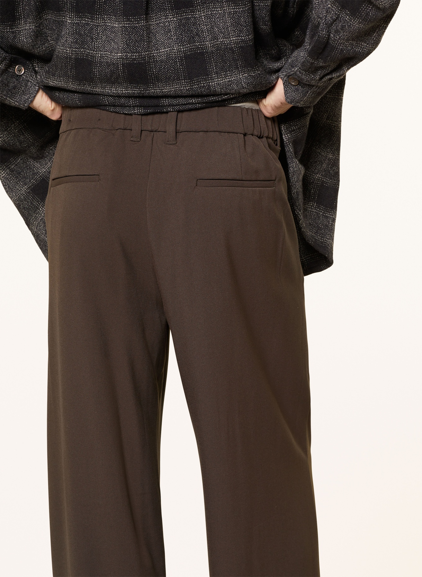 ALLSAINTS Chino HALLA Relaxed Wide Fit: DUNKELBRAUN