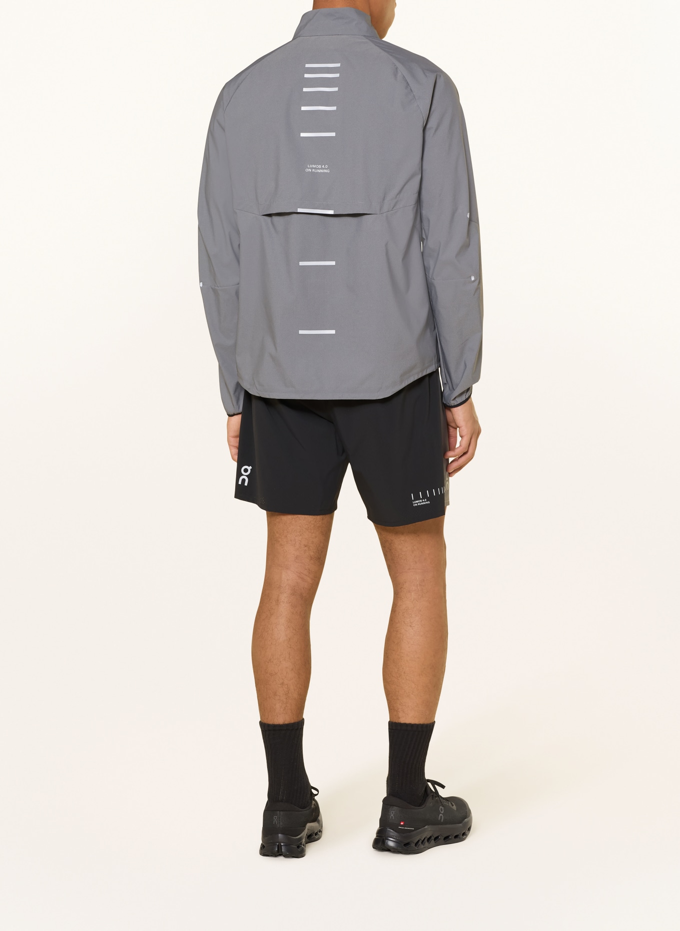 On Laufjacke WEATHER LUMOS: DUNKELGRAU