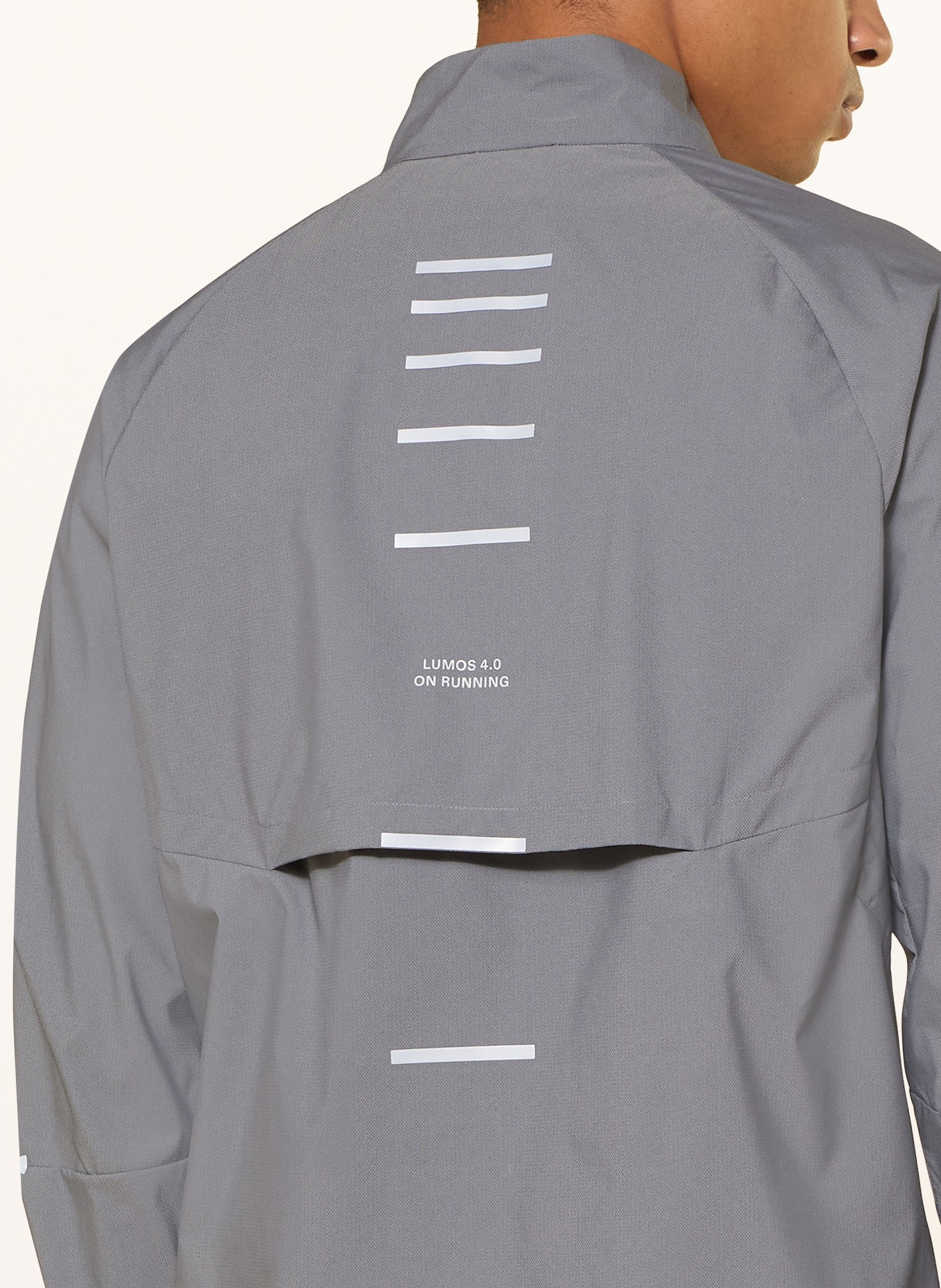 On Laufjacke WEATHER LUMOS: DUNKELGRAU