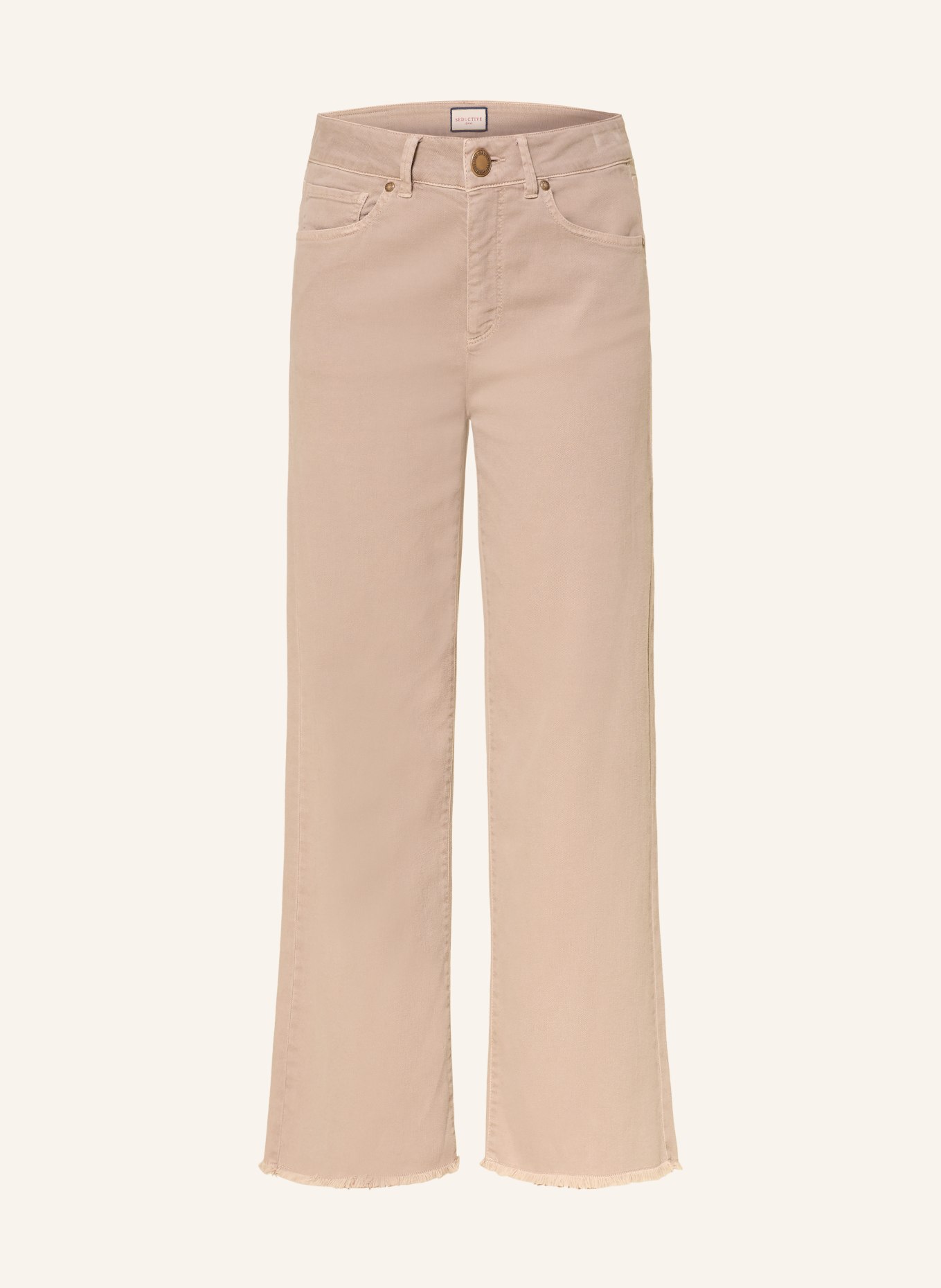 SEDUCTIVE Cropped Jeans MERON: 375 Warm Taupe