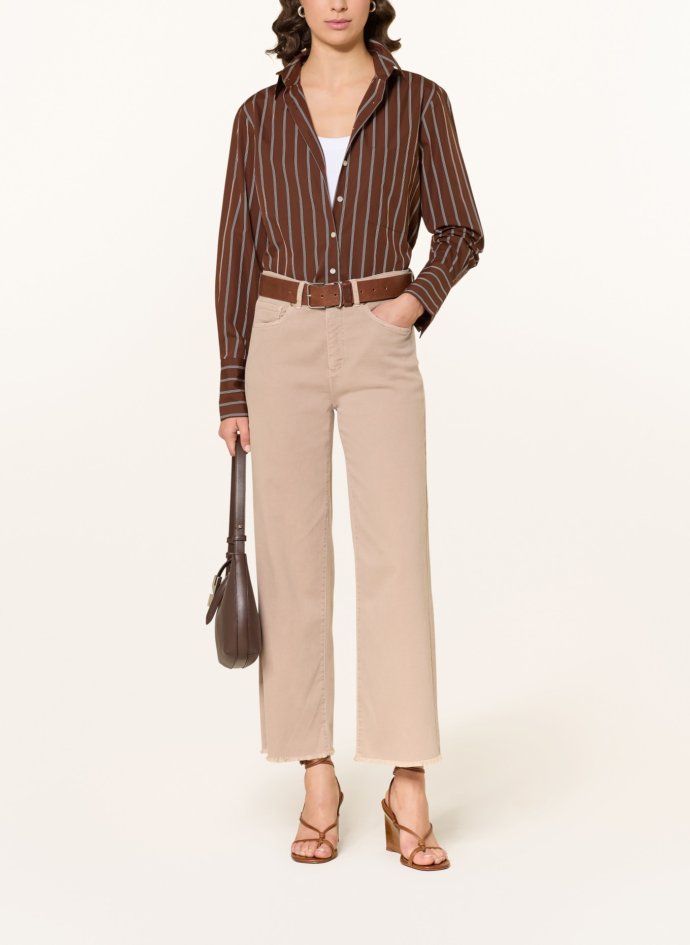 SEDUCTIVE Cropped Jeans MERON: 375 Warm Taupe