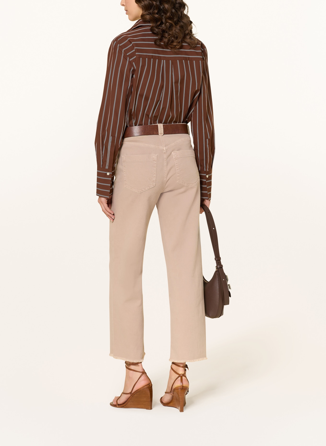 SEDUCTIVE Cropped Jeans MERON: 375 Warm Taupe