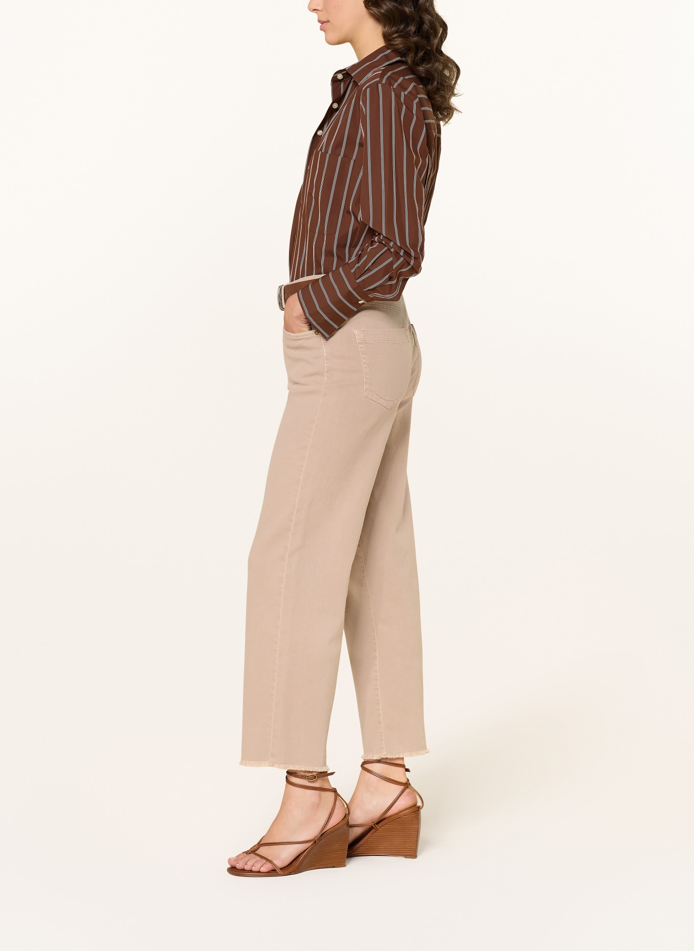 SEDUCTIVE Cropped Jeans MERON: 375 Warm Taupe