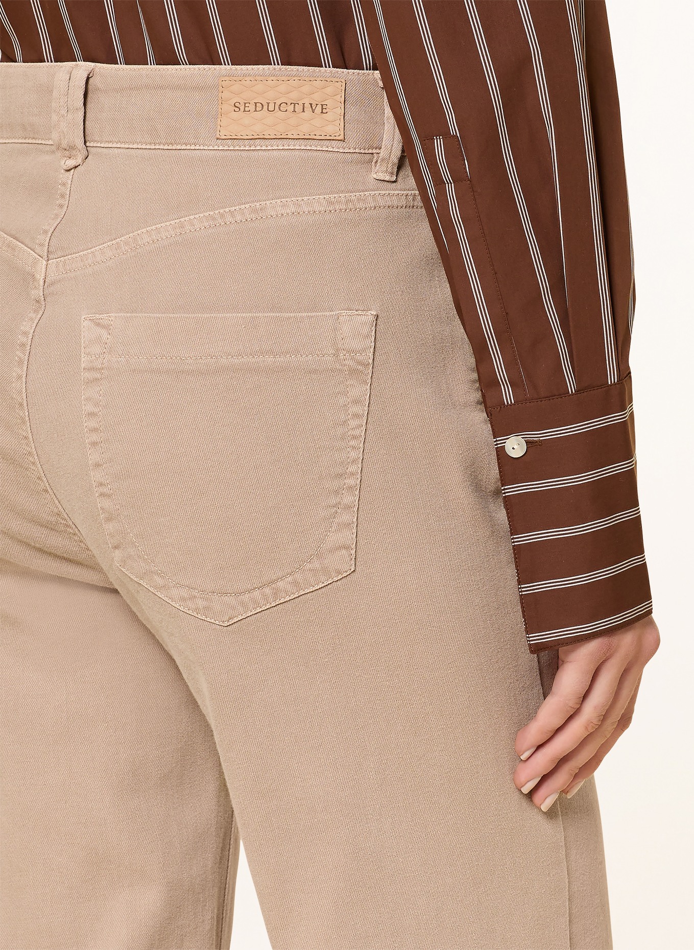 SEDUCTIVE Cropped Jeans MERON: 375 Warm Taupe