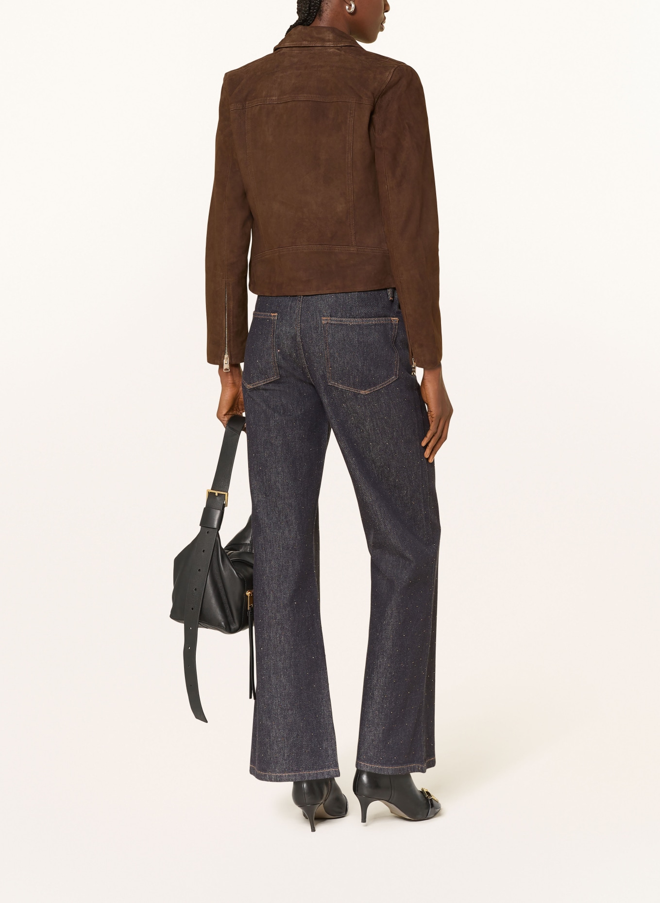 ALLSAINTS Lederjacke DALBY: DUNKELBRAUN