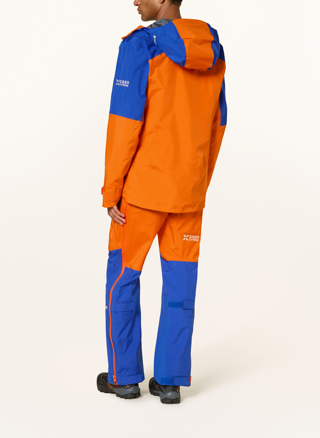 MAMMUT Hardshell-Hose EIGER NORDWAND PRO: ORANGE / BLAU