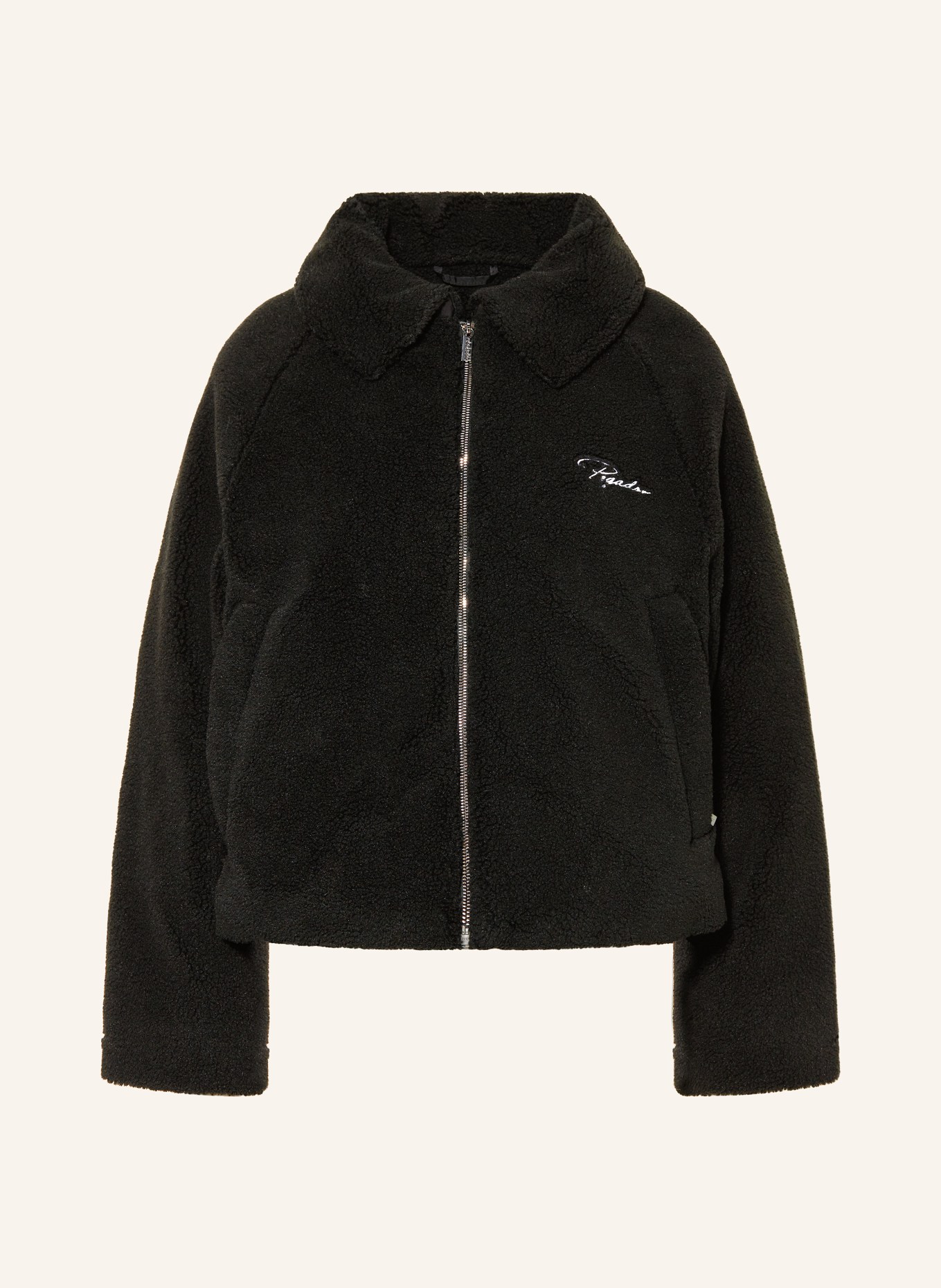 PEGADOR Teddyfell-Jacke LAJA: SCHWARZ