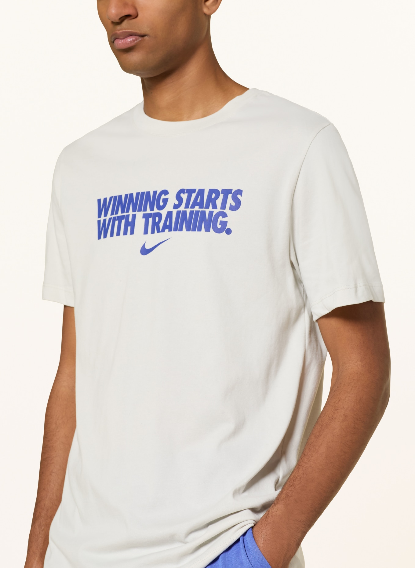 Nike T-Shirt WINNING: CREME / BLAU