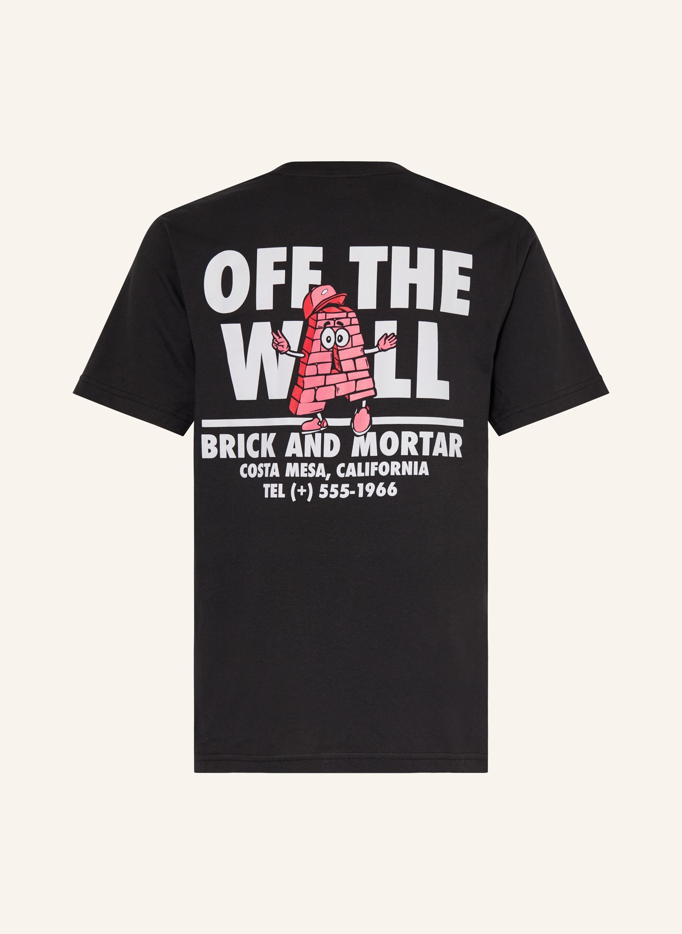 VANS T-Shirt: SCHWARZ / ROSA / WEISS